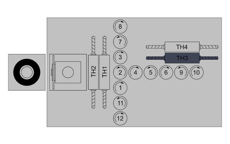 DaVinci 27845009 Dvojité vrtací vřeteno do hrany v ose Y - TH3