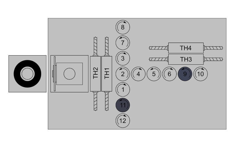 DaVinci 27845011 Vrtací vřeteno do plochy levotočivé (1ks)