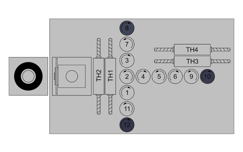 DaVinci 27845012 Vrtací vřeteno do plochy pravotočivé (1ks)