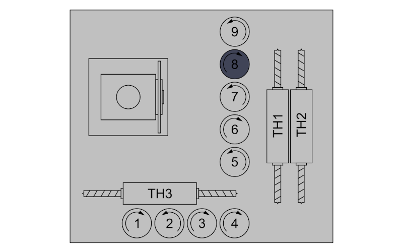 27845012-gt800 Vrtaci vřeteno do plochy pravotočivé